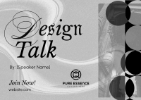 Modern Design Talk Postcard