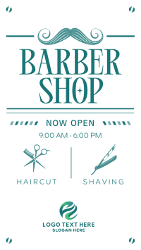 Classic Barber Shop Opening Instagram Reel Image Preview