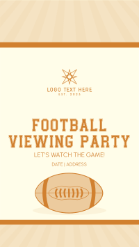 Football Viewing Party Instagram Story