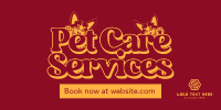 Pet Care Services Twitter Post Design