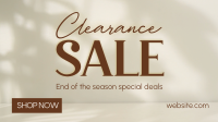 Minimalist Clearance Sale Video