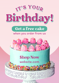 Birthday Cake Promo Poster