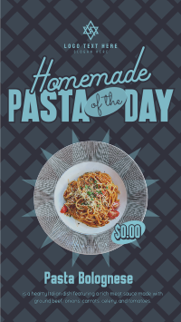 Pasta of the Day TikTok Video Design