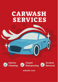 Carwash Services List Flyer