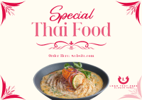 Special Thai Food Postcard