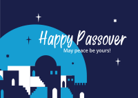 Passover Skyline Postcard