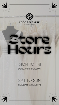 Sophisticated Shop Hours Facebook Story