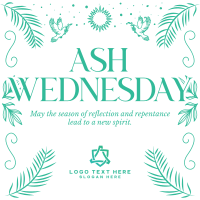 Rustic Ash Wednesday Instagram Post