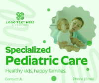 Pediatric Care Facebook Post