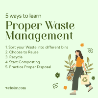 Proper Waste Management Instagram Post