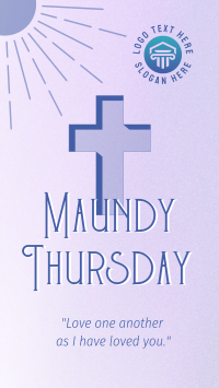 Holy Week Maundy Thursday Instagram Story
