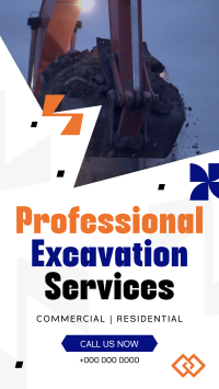 Professional Excavation Services Facebook Story