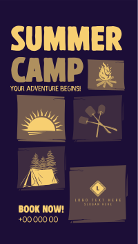 Camp Facebook Story example 2