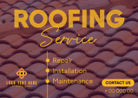 Modern Roofing Postcard