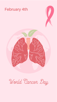 Lungs World Cancer Day  Facebook Story