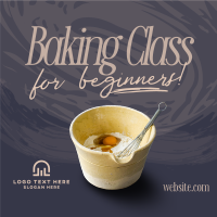Beginner Baking Class Instagram Post