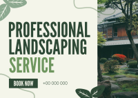 Organic Landscaping Service Postcard