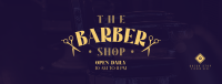 Hipster Barber Shop Facebook Cover Image Preview