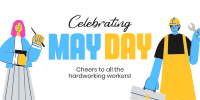 Celebrating May Day Twitter Post