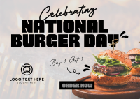National Burger Day Celebration Postcard