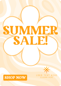 Groovy Summer Sale Flyer Image Preview