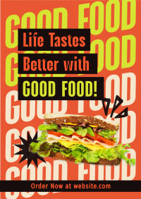 Contemporary Food Quote Poster