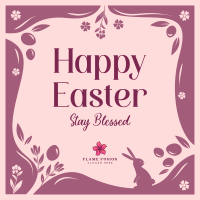 Blessed Easter Greeting Instagram Post Image Preview