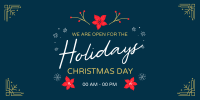 Open On Holidays Twitter Post