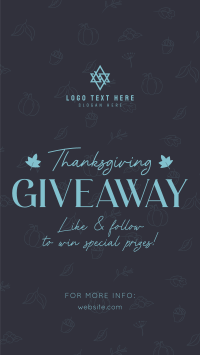 Thanksgiving Day Giveaway TikTok Video