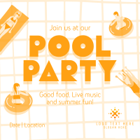 Exciting Pool Party Instagram Post Image Preview