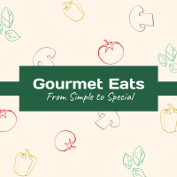 Gourmet Eats Instagram Post