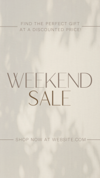 Minimalist Weekend Sale Facebook Story