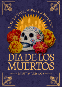 Elegant Dia De Muertos Flyer