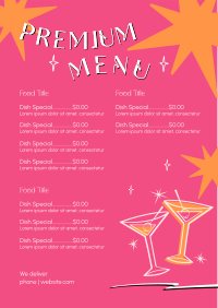 Wine Menu example 2