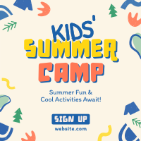 Quirky Summer Camp Instagram Post