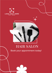 Hair Salon Appointment Flyer Design