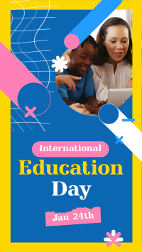 Happy Education Day  Facebook Story