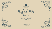 Fancy Eid Dinner Facebook Event Cover