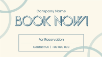 Minimalist Booking Reservation Facebook Event Cover