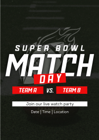 Superbowl Match Day Flyer