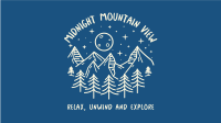 Midnight Mountain View Zoom Background