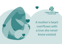 Breastfeeding Mother Postcard Design