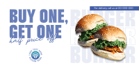 Double Burger Promo Facebook Ad