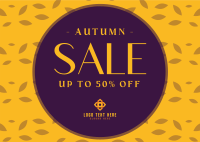 Autumn Flash Sale Postcard