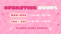 Quirky Operating Hours Animation