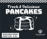 Retro Pancakes Facebook Post