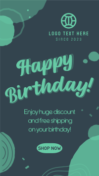 Lucky Birthday Facebook Story Design