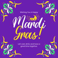 Mardi Gras Flo Corners Instagram Post