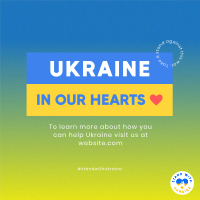 Ukraine In Our Hearts Linkedin Post