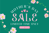 Mom's Flower Wreath Sale Pinterest Cover Design